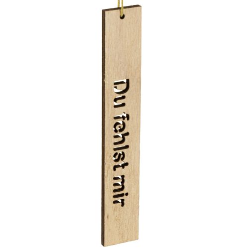 Artikel Anhänger Holz mit Trauerspruch Holzhänger 16×2,5cm 12 St