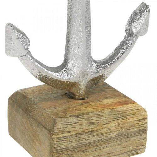 Floristik24 Metallanker, Maritime Deko, Deko-Anker Silbern, Naturfarben H15cm