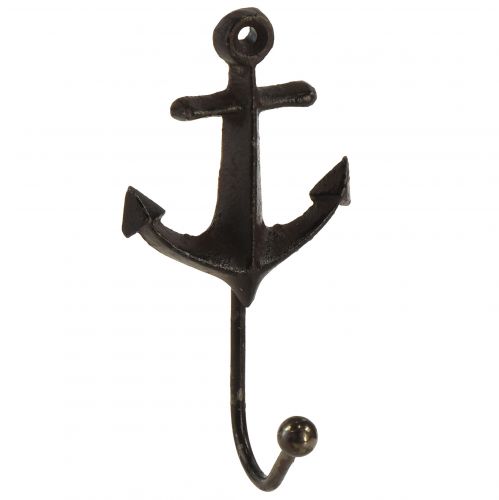 Wandhaken Wanddeko Metall Anker Maritim 6,5x5x13cm