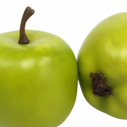 Deko-Mini-Äpfel Grüngelb künstlich H4,3cm Ø3,6cm 24St