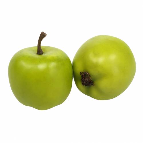 Deko-Mini-Äpfel Grüngelb künstlich H4,3cm Ø3,6cm 24St