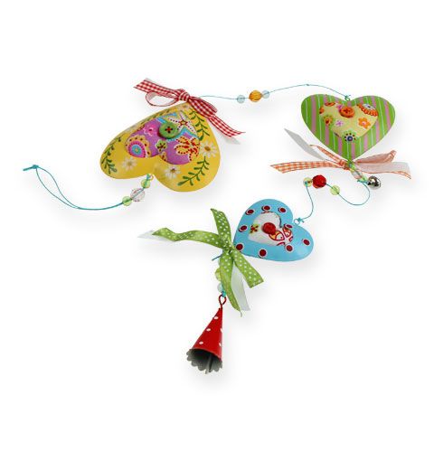 Floristik24 Deko-Stoffherzen zum hängen 80cm