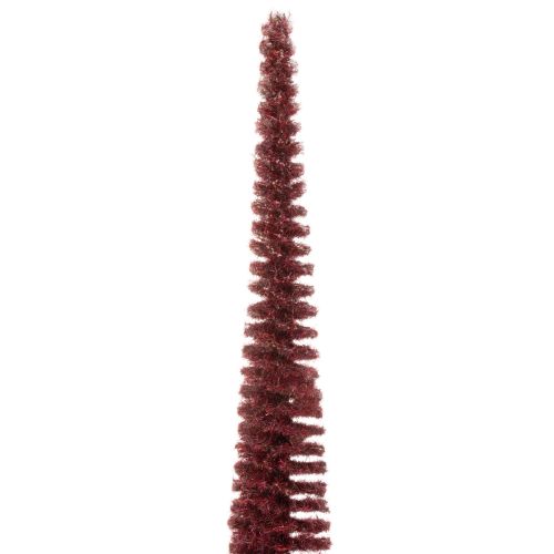 Deko-Tannenbaum schlank 60cm rot mit Holzsockel | Floristik24.at