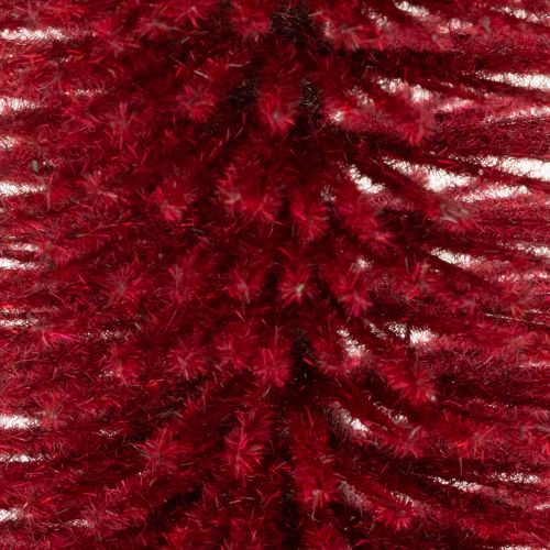Deko-Tannenbaum schlank 80 cm modern rot auf Holzfuß | Floristik24.at