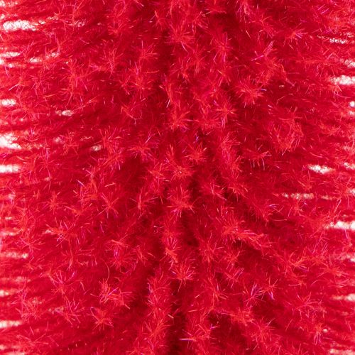 Deko Tannenbaum schmal Rot 40cm 3er Set mit Holzsockel | Floristik24.at