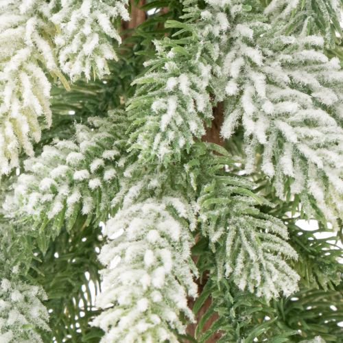 Künstlicher Tannenbaum mit Schneedekoration 95 cm | Floristik24.at