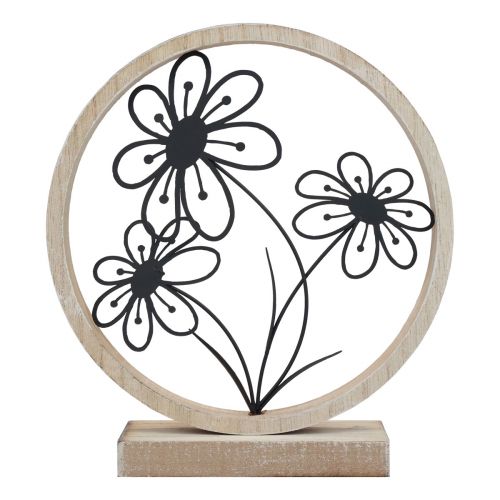 Artikel Metallblumen Tischdeko Holz Metall Frühlingsdeko H19cm