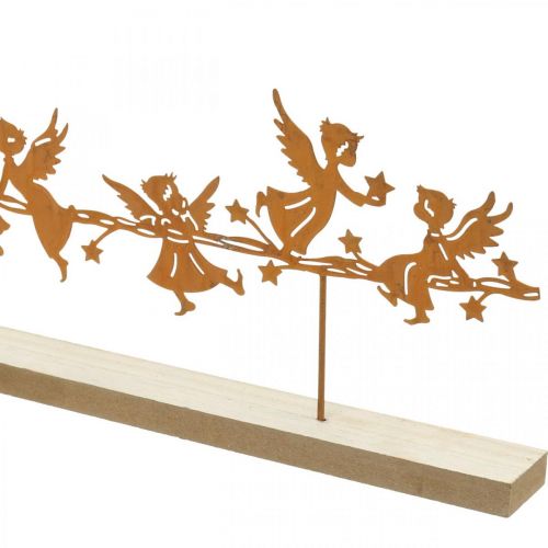 Floristik24 Tischdeko Weihnachten Engel Metall Aufsteller Rost 50×17cm