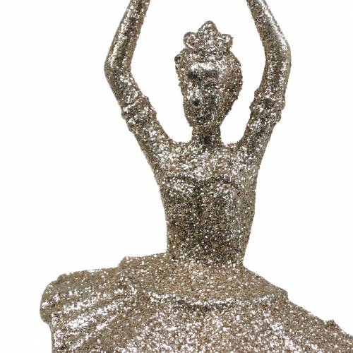 Artikel Christbaumschmuck Ballerina Champagner Glitter 18cm 6St