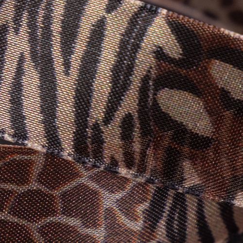 Dekoband aus Polyester mit Animal-Print 25 mm x 20 m für Geschenk- und Wohnraumdekoration | Floristik24.at