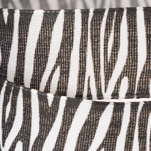 Geschenkband Zebramuster Polyester 25mm x 20m Schwarz-Weiß | Floristik24.at