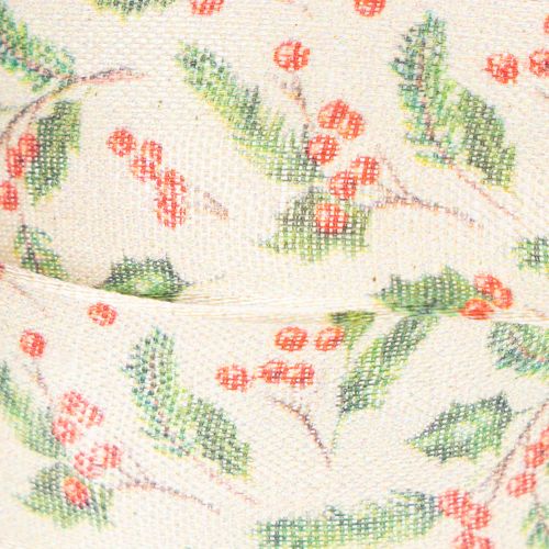 Dekoband Polyester Stechpalmen