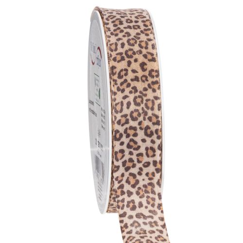 Geschenkband Polyester Leopard-Print 25 mm x 18 m für Dekoration