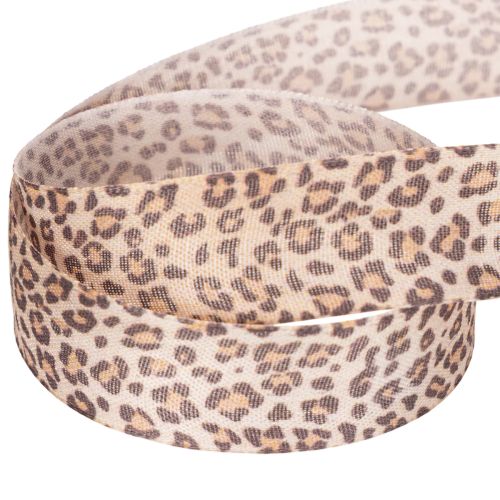 Geschenkband Polyester Leopard-Print 25 mm x 18 m für Dekoration | Floristik24.at
