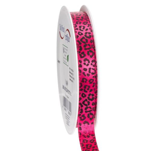 Dekorationsband Pink Leopardenmuster 18 m Polyester bestellen | Floristik24.at