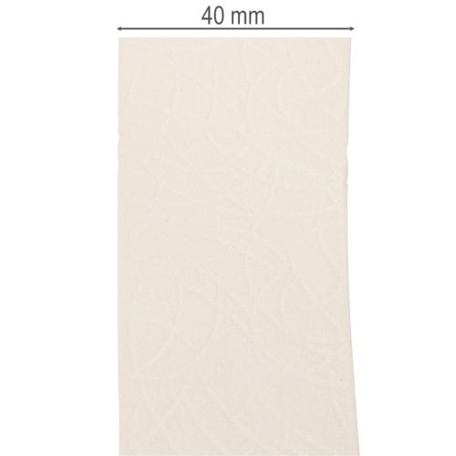 Dekoband Samtband Creme 40mm 20m für Innenbereich | Floristik24.at