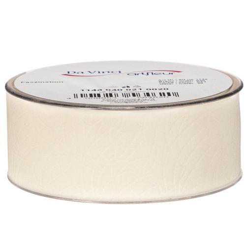Dekoband Samtband Creme 40mm 20m für Innenbereich | Floristik24.at