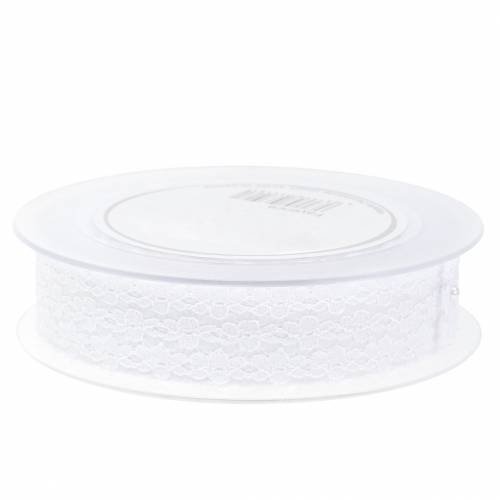 Artikel Spitzenband Weiß 20mm 20m