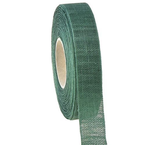 Dekoband Natur grün 25mm 20m