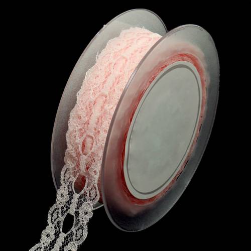 Floristik24 Spitzenband Rosa 30mm Dekoband Spitze Hochzeitsdeko  20m
