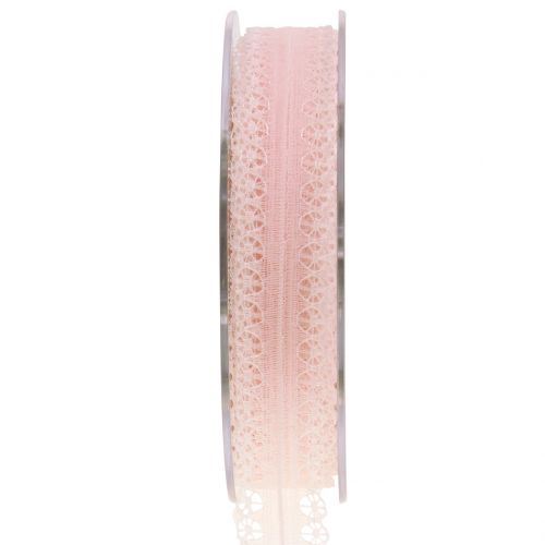 Floristik24 Spitzenband Vintage Rosa 20mm 20m