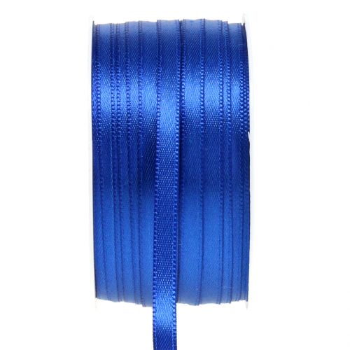 Floristik24 Deko Band Blau 6mm 50m