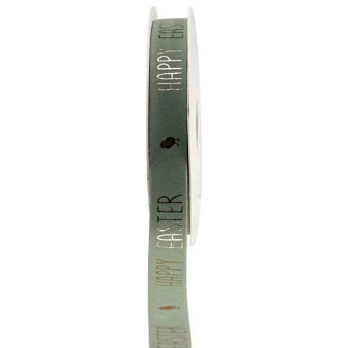 Samtband Band Happy Easter Dekoband Mint 15mm 5m