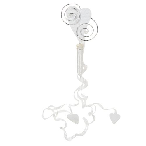 Artikel Bankhänger mit Röhrchen und Herz 18cm 6St