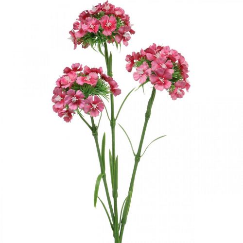 Artikel Künstliche Bartnelke Pink Kunstblumen Nelken 55cm Bund à 3St