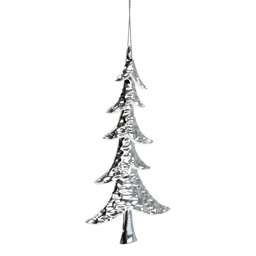 Floristik24 Baum Silber zum Hängen 15cm 8St