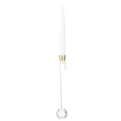 Baumkerzen LED Stabkerzen Mit Kristall Gelbes Licht 31cm 10 St