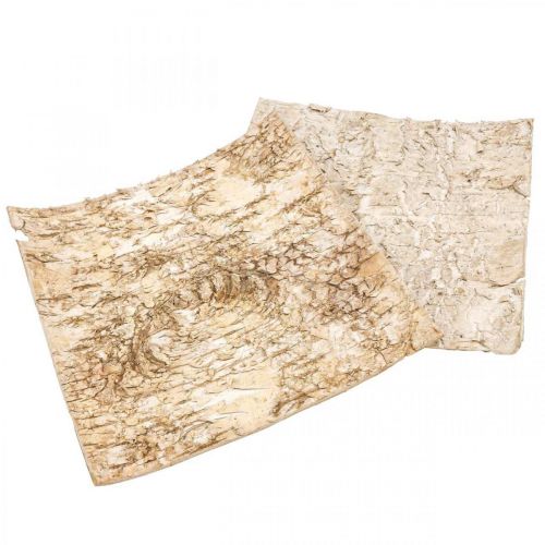 Floristik24 Baumrinde Deko Rinde quadratisch Birkenrinde Natur 20×20cm 6 St
