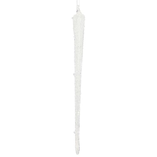 Baumschmuck Eiszapfen Glas Deko zum Hängen 19cm 3 St