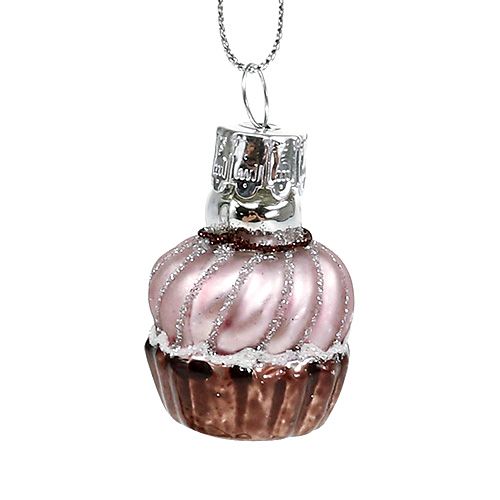 Floristik24 Baumschmuck Muffins Mix Ø2,5cm 6St