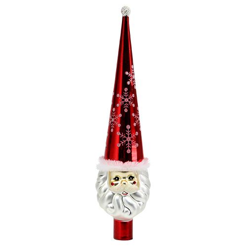 Floristik24 Baumspitze Figur Weihnachtsmann 30cm Rot