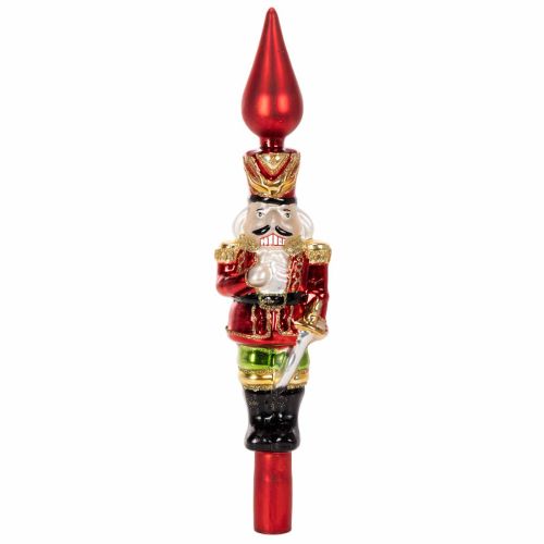 Christbaumspitze aus Echtglas,