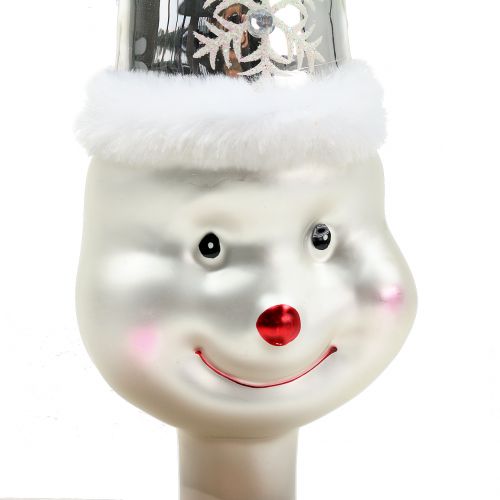 Floristik24 Baumspitze Glas Schneemann 30cm