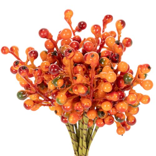 Artikel Künstlicher Beerenbund Orange 20cm mit 12 Stielen