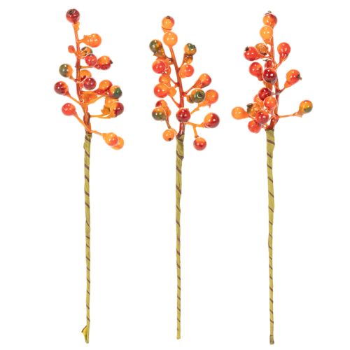 Artikel Künstlicher Beerenbund Orange 20cm mit 12 Stielen