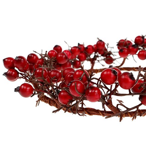 Floristik24 Beerenkranz Ø15cm rot