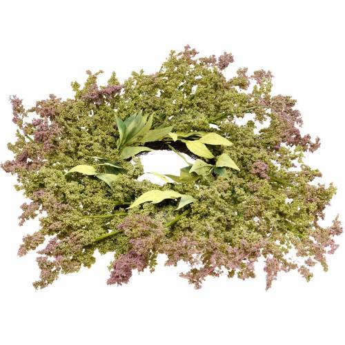 Floristik24 Heidekranz künstlich Grün, Rosa Ø72cm