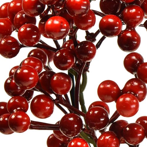 Floristik24 Beerenkranz Rot Kunstpflanzen Rot Weihnachten Ø30cm