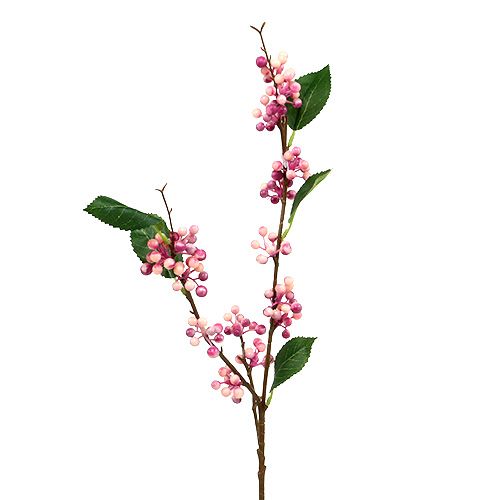 Floristik24 Beerenzweig künstlich Rosa-Lila 64cm 6St