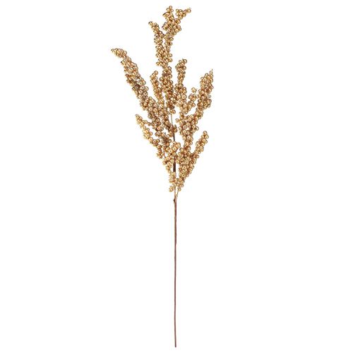 Artikel Beerenzweig mit goldenen Beeren Weihnachtszweig 70cm