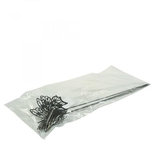 Artikel Blumenstecker Metall Schmetterling Schwarz 10,5×8/44cm 3 St