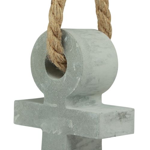 Floristik24 Beton Anker Deko Maritim Tischdeko Grau 18cmx4,5cmx22cm
