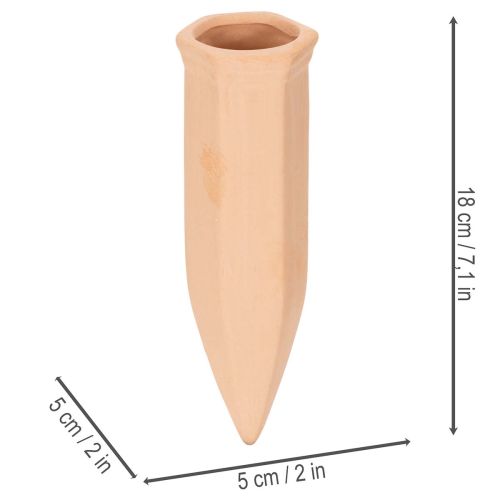 Terrakotta Bewässerungszapfen für Flaschen, 18 cm, Terrakottafarbe | Floristik24.at