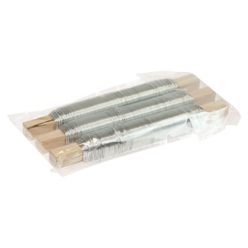 Artikel Bindedraht Wickeldraht Blumendraht Silber 0,50mm 100g 3 St