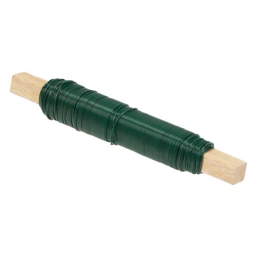 Floristik24 Blumendraht Wickeldraht Bindedraht Grün 0,65mm 100g 3 St