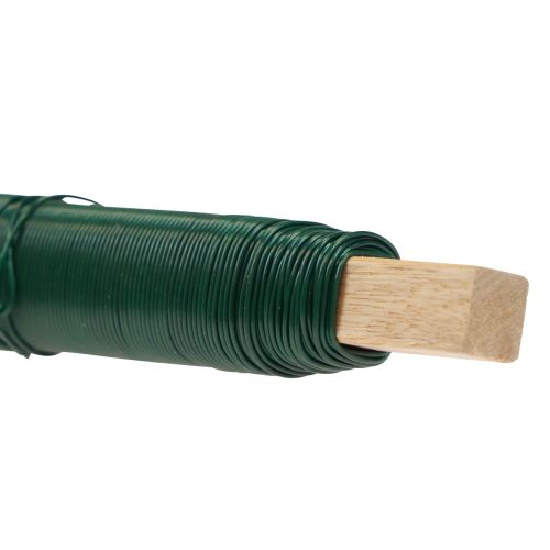 Floristik24 Blumendraht Wickeldraht Bindedraht Grün 0,65mm 100g 3 St
